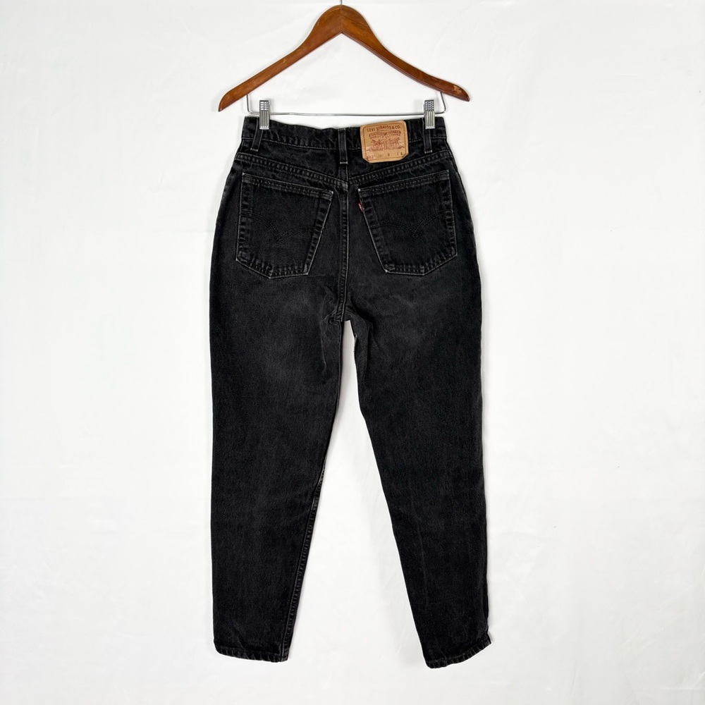 Vintage 90s Levis Womens 512‎ Slim Fit Tapered Leg Size 11 Junior Black USA
